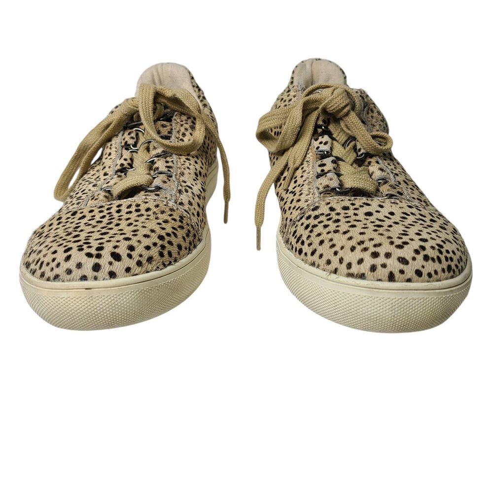 Coconuts by Matisse Relay Leopard Print Cowhair Sneakers Shoes Womens SZ 7 - Picture 3 of 11